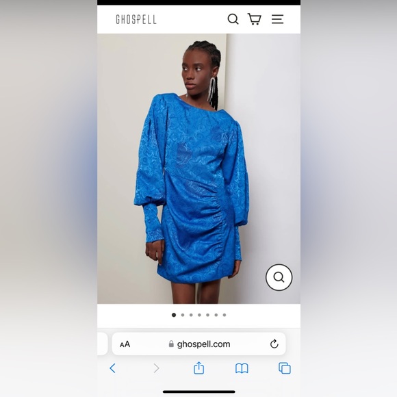 Ghospell Marlow Mini Satin Dress - Picture 1 of 6